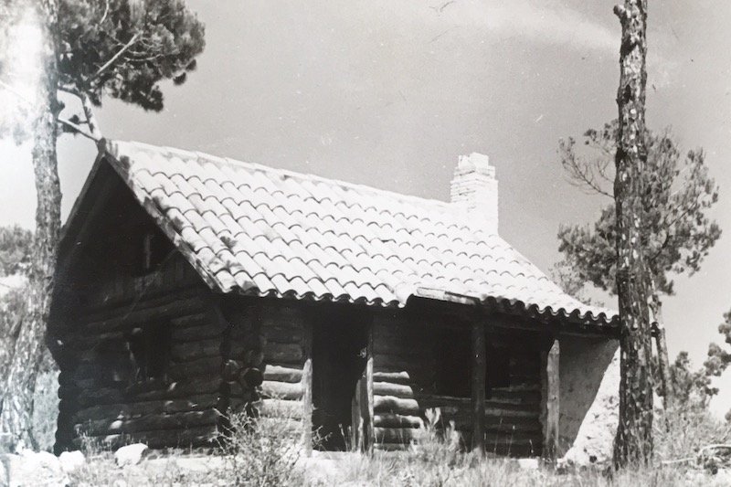 Cabaña Pino Torcido en 1958